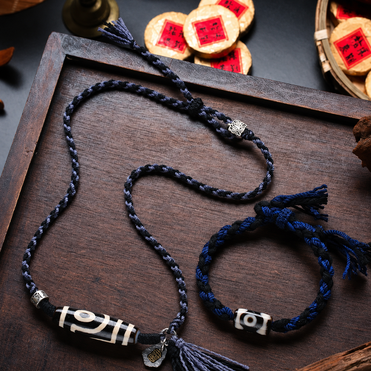 Custom Dzi bead jewelry design for necklace, bracelet, or bead only
