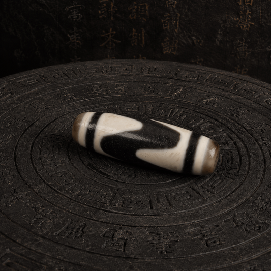 Tiger Tooth Dzi Bead