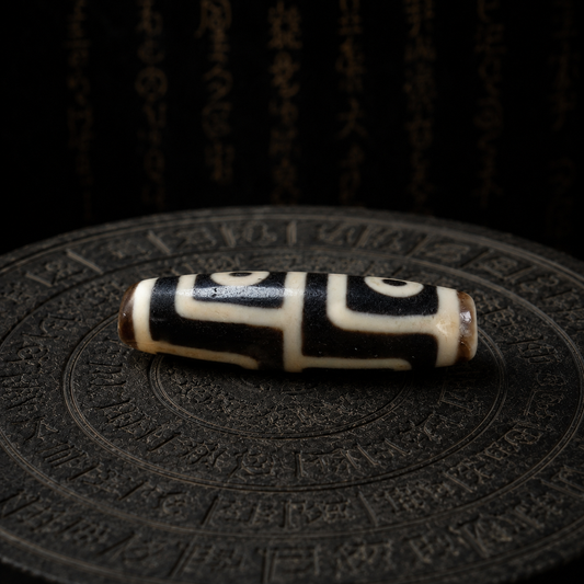 Four-Eye Dzi Bead